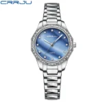 CRRJU – montre-bracelet de luxe - silver blue