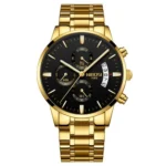 NIBOSI-Montre-bracelet à quartz Chronograph pour homme - F