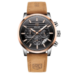 BENYAR BY-5104 – montre chronographe de luxe - Light brown black