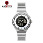 KADEMAN – montre-bracelet étanche à Quartz - silver