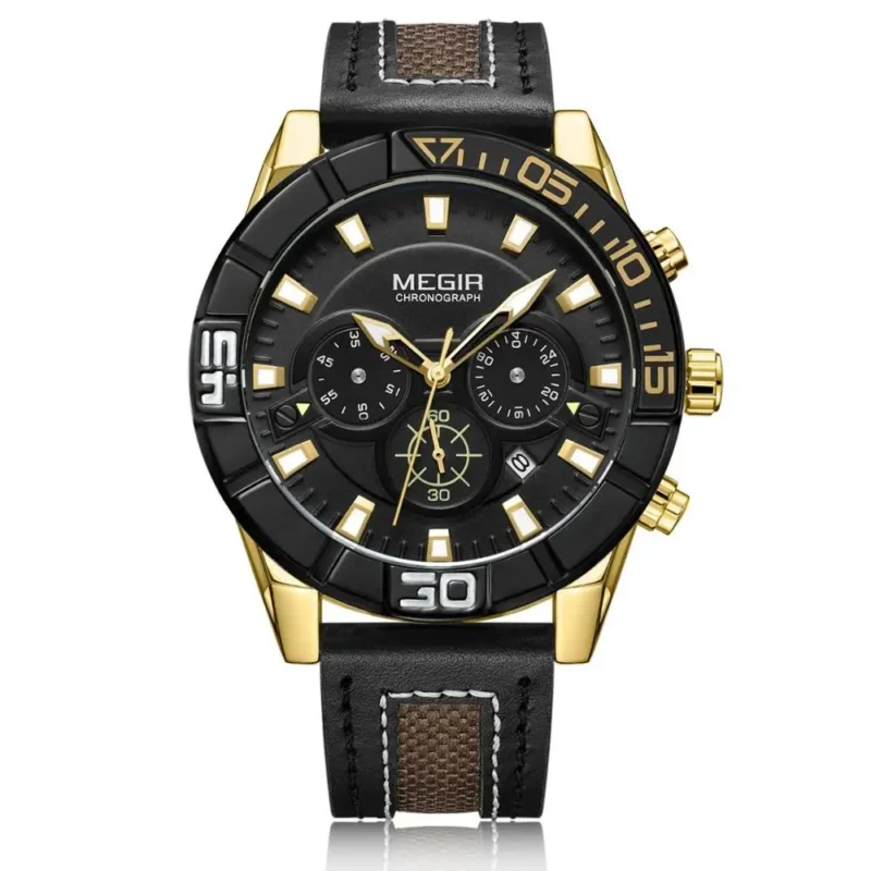 MEGIR Armée Militaire Sport Date Analogique Quartz – Image 2