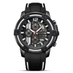 MEGIR – Montre-bracelet étanche à Quartz - black