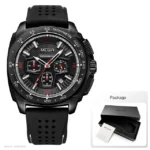 MEGIR-Montres à quartz chronographes Sportz - black-box