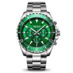 MEGIR – montre de luxe - silver green