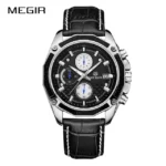 MEGIR – montre de sport à Quartz - black