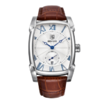 BENYAR BY-5114– montre classique de luxe - brown silver