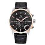 BENYAR BY-5104 – montre chronographe de luxe - Black Rose Gold