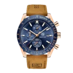 BENYAR BY-5140 Montre Homme Chronographe Étanche - brown bleu rose gold