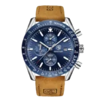 BENYAR BY-5140 Montre Homme Chronographe Étanche - brown bleu silver