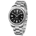 BENYAR BY-5185 Montre Homme Automatique Étanche - silver black