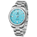 BENYAR BY-5185 Montre Homme Automatique Étanche - Blue Silver