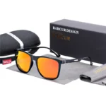 BARCUR – lunettes De soleil polarisées carrées - Orange