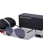BARCUR-Lunettes de soleil polarisées - Silver Gray