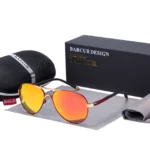 BARCUR-Lunettes de soleil polarisées - Red Orange