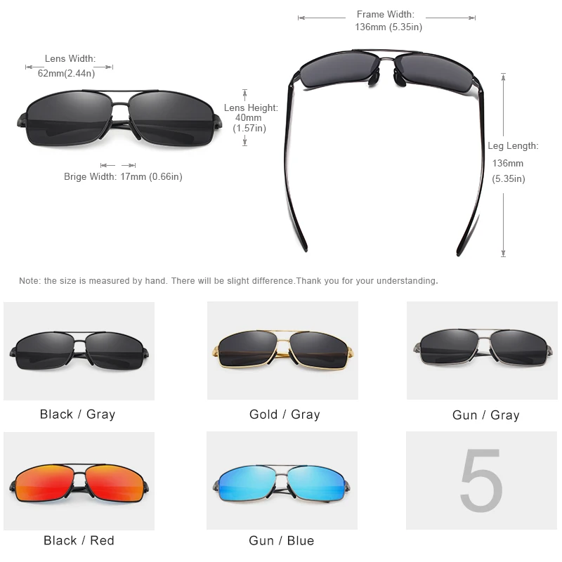 KINGSEVEN-Lunettes de soleil polarisées pour hommes – Image 5