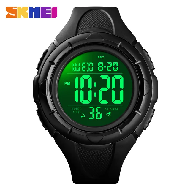 Skmei montre-bracelet rétro-éclairé vert