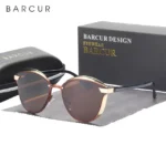 BARCUR Style lunettes de Soleil Polarisées - Brown