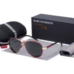 BARCUR-Lunettes de soleil polarisées - Red Black