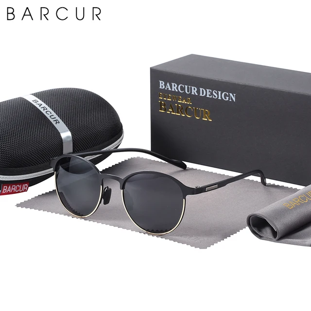 BARCUR Lunettes de soleil polarisées TR90
