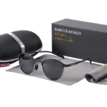 BARCUR-Lunettes de soleil polarisées TR90 - Silver Gray