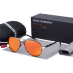 BARCUR-Lunettes de soleil polarisées - Silver Orange