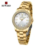 REWARD-Montre-bracelet de luxe en acier inoxydable - RD21552L-G