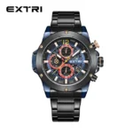 Extri-Montre à quartz étanche en acier inoxydable - X6042-E